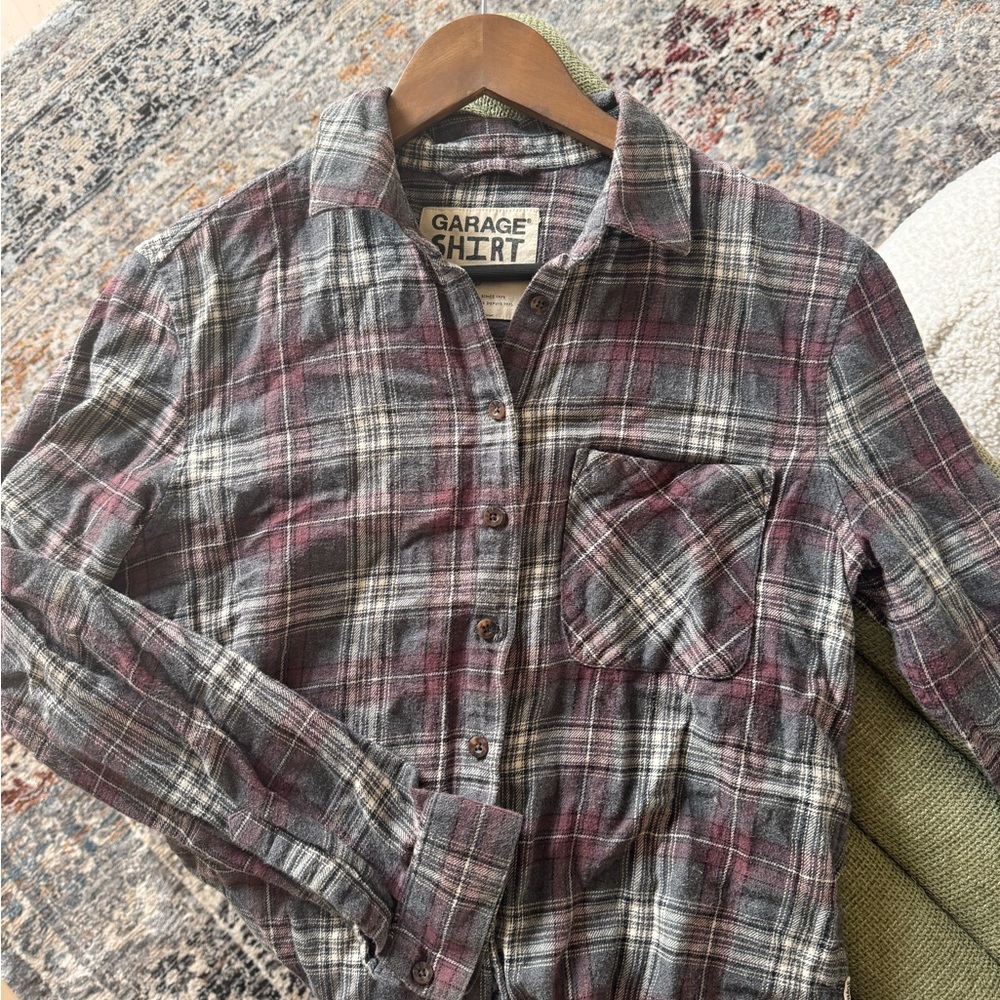 Garage Plaid Shirt - boyfriend fit